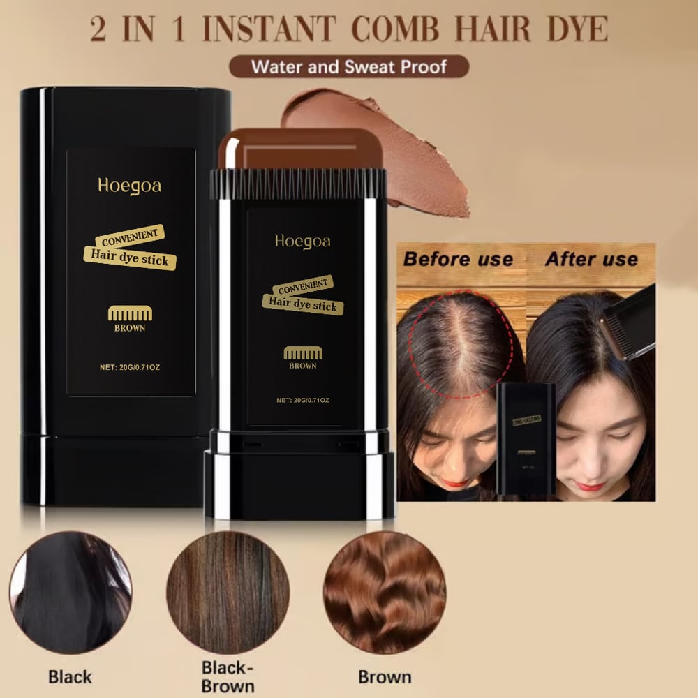 Safe and Convenient Comb Hair Dye - For Quick and Stylish Hair Coloring!