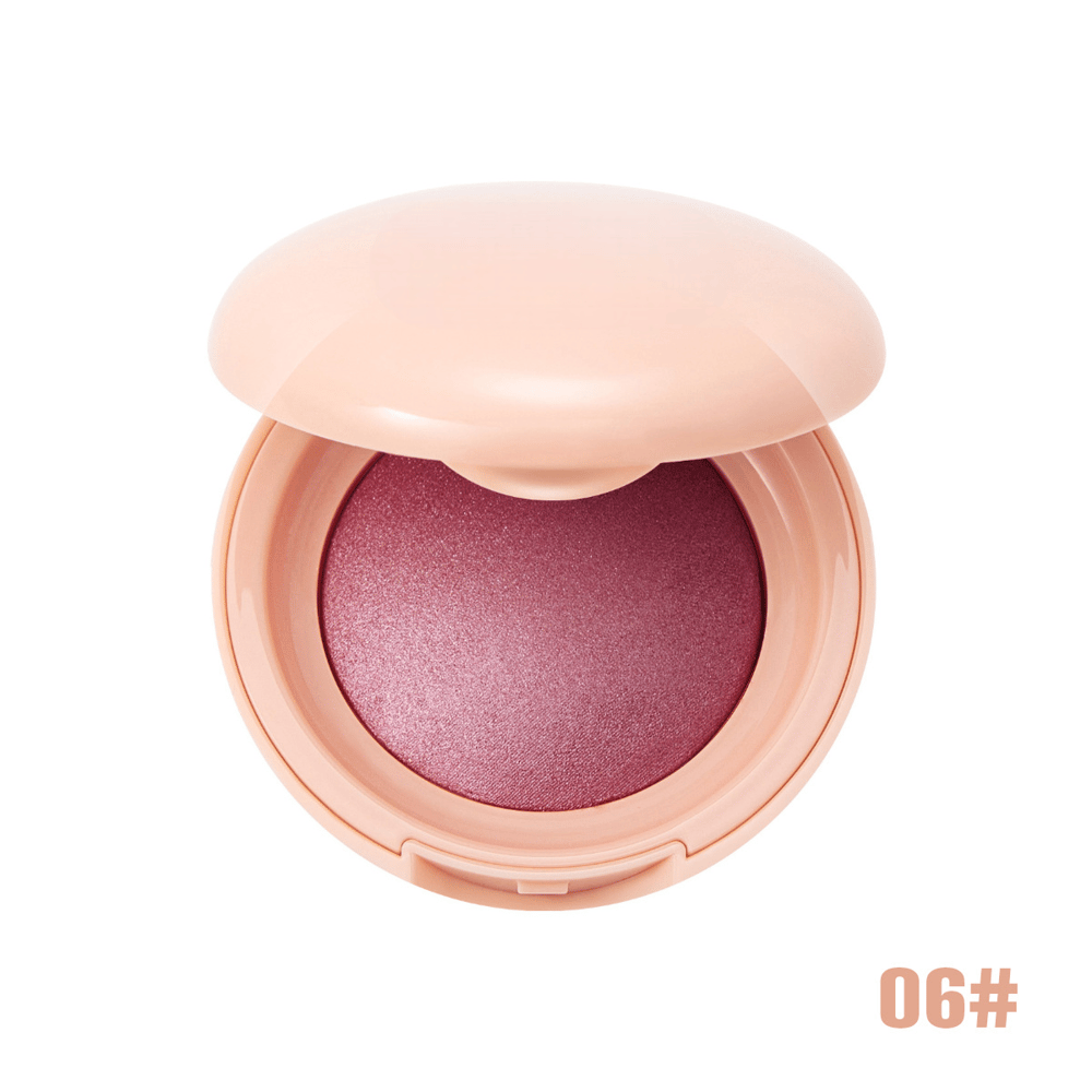 Soft Peach Glow Shimmer Blush Powder
