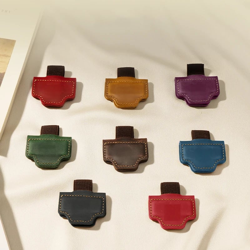 Personalized Magnetic Leather Pen Holder Bookmark