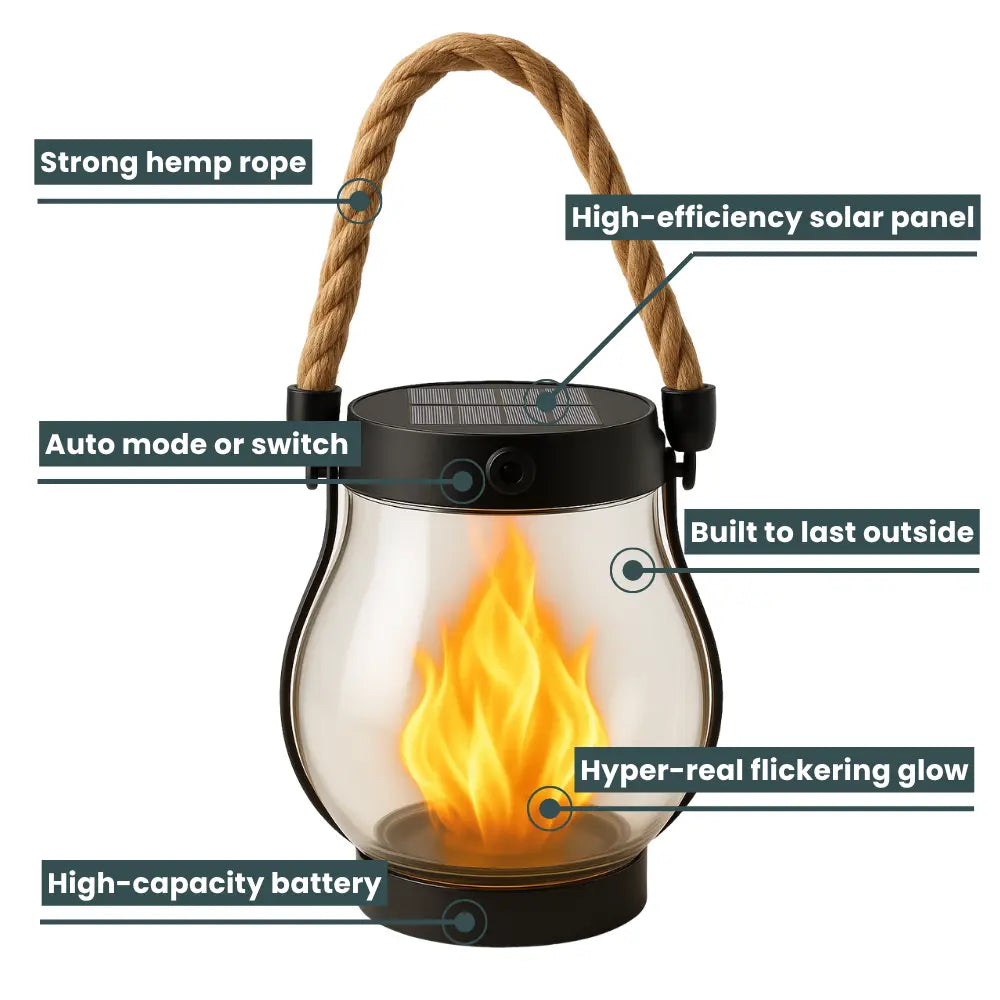 Solar Lantern Outdoor Lights