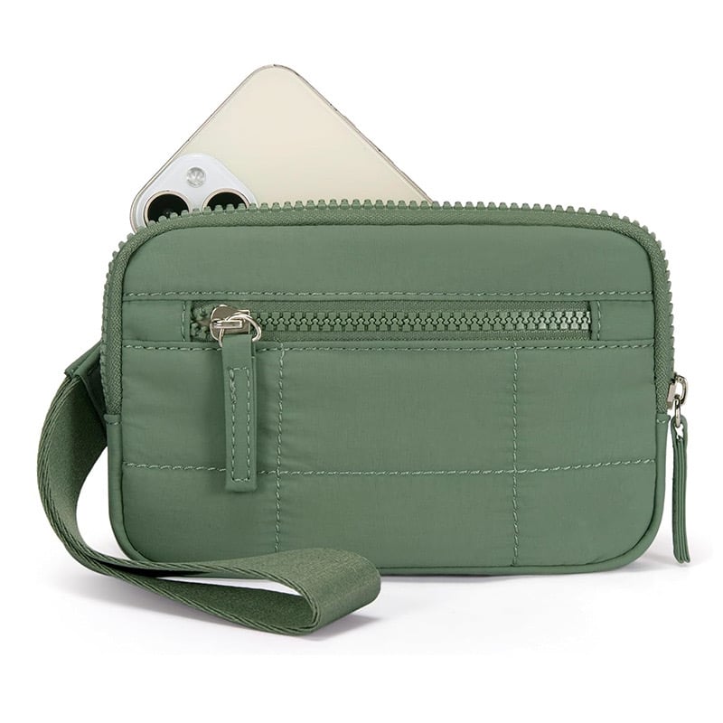 Puffer Wristlet Wallet Fits Phone