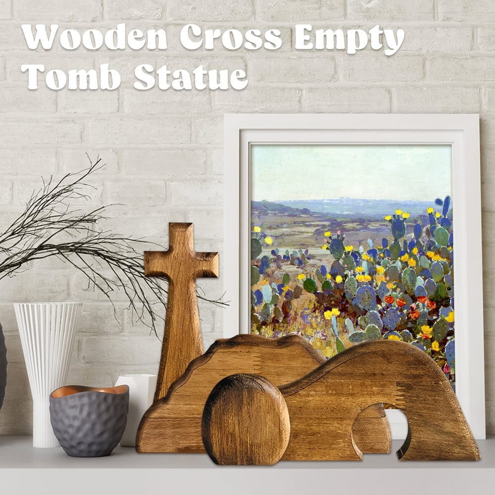 Wooden Easter Resurrection Scene