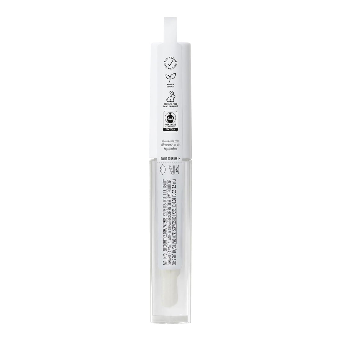 Lip Lacquer, Nourishing, Non-Sticky Ultra-Shine Lip Gloss With Sheer Color, Infused With Vitamins A & E, Vegan & Cruelty-Free, Clear