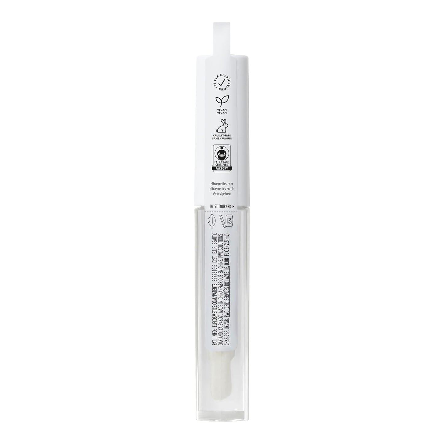 Lip Lacquer, Nourishing, Non-Sticky Ultra-Shine Lip Gloss With Sheer Color, Infused With Vitamins A & E, Vegan & Cruelty-Free, Clear