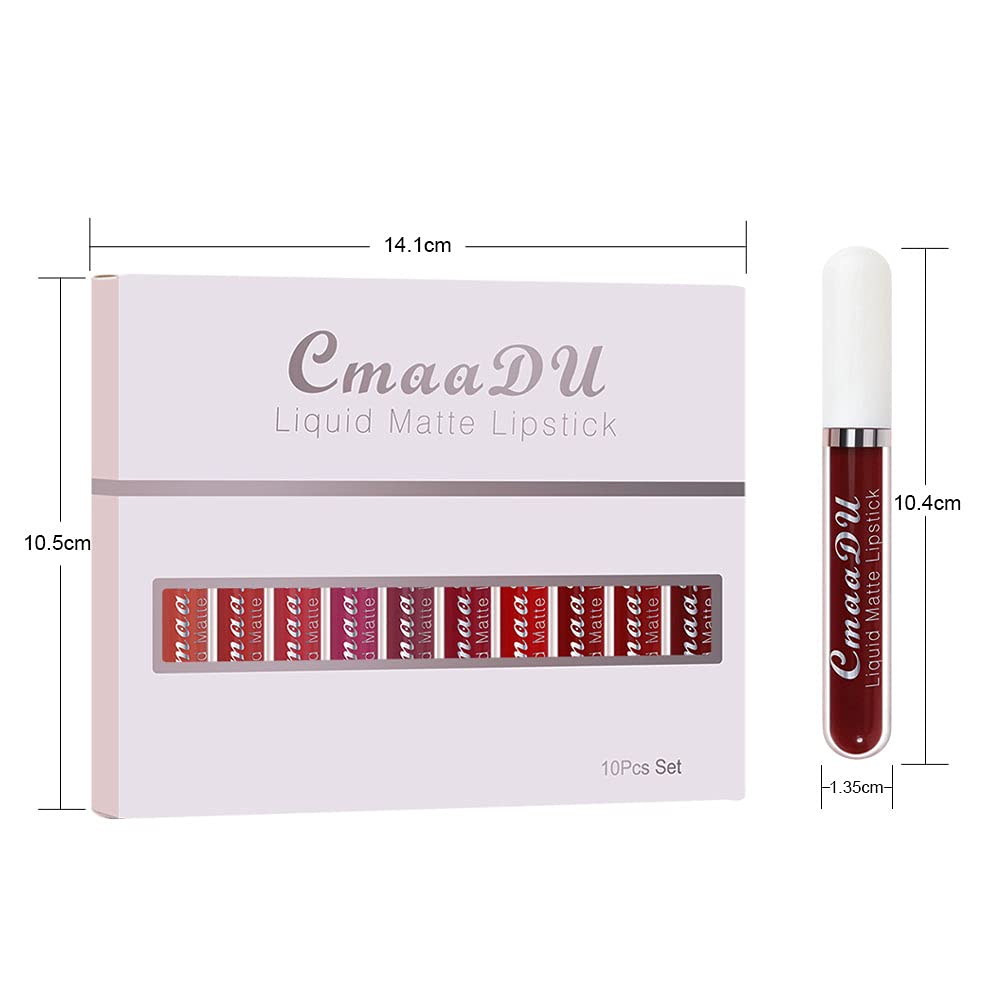 6-Pcs Matte Liquid Lipstick Set – Long-Lasting 24H