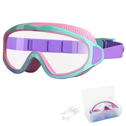 HD children’s large frame waterproof and anti-fog swimming goggles
