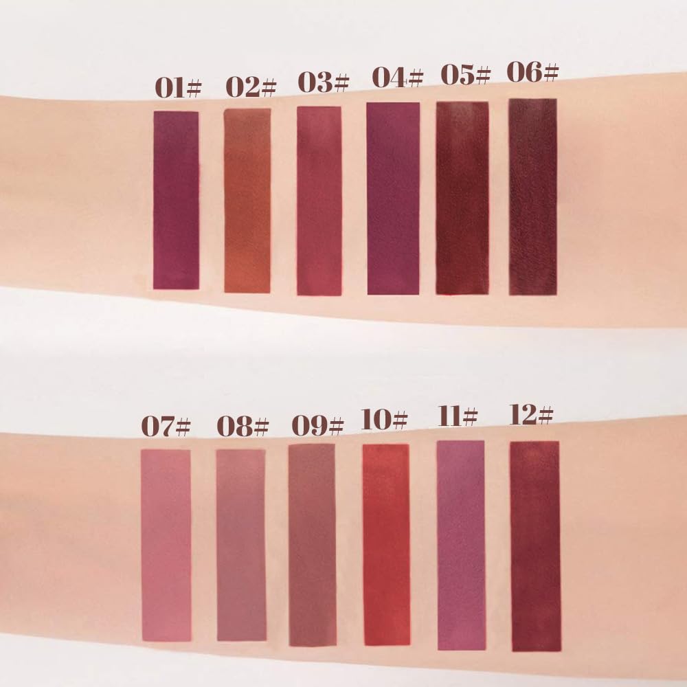 6-Pcs Matte Liquid Lipstick Set – Long-Lasting 24H