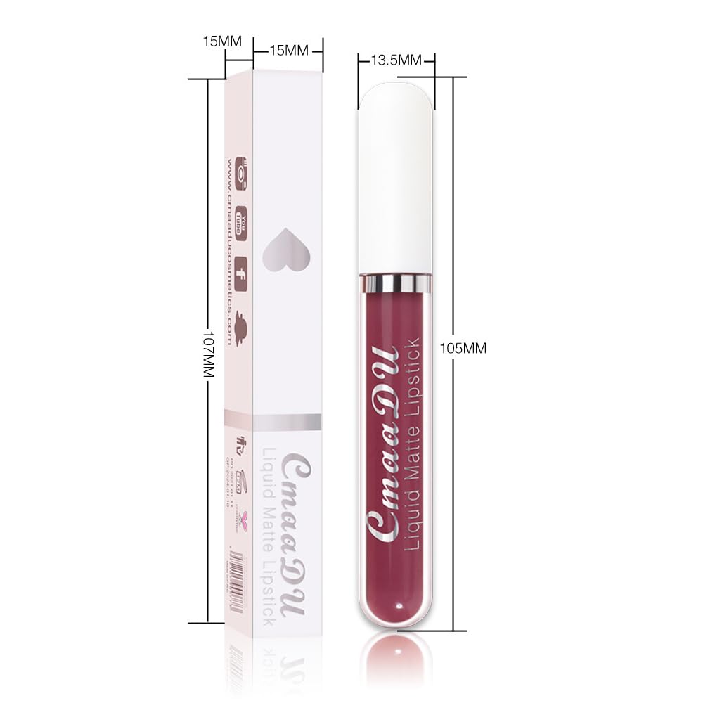6-Pcs Matte Liquid Lipstick Set – Long-Lasting 24H