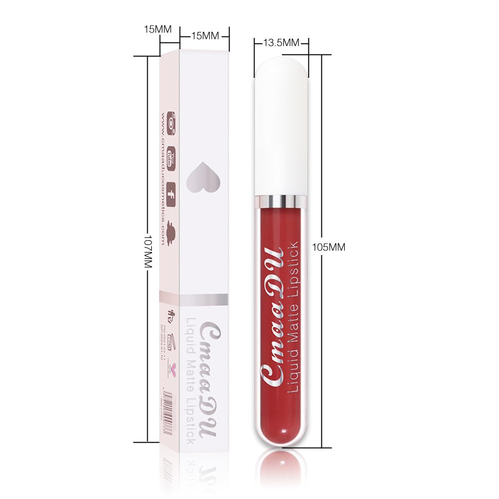 6-Pcs Matte Liquid Lipstick Set – Long-Lasting 24H