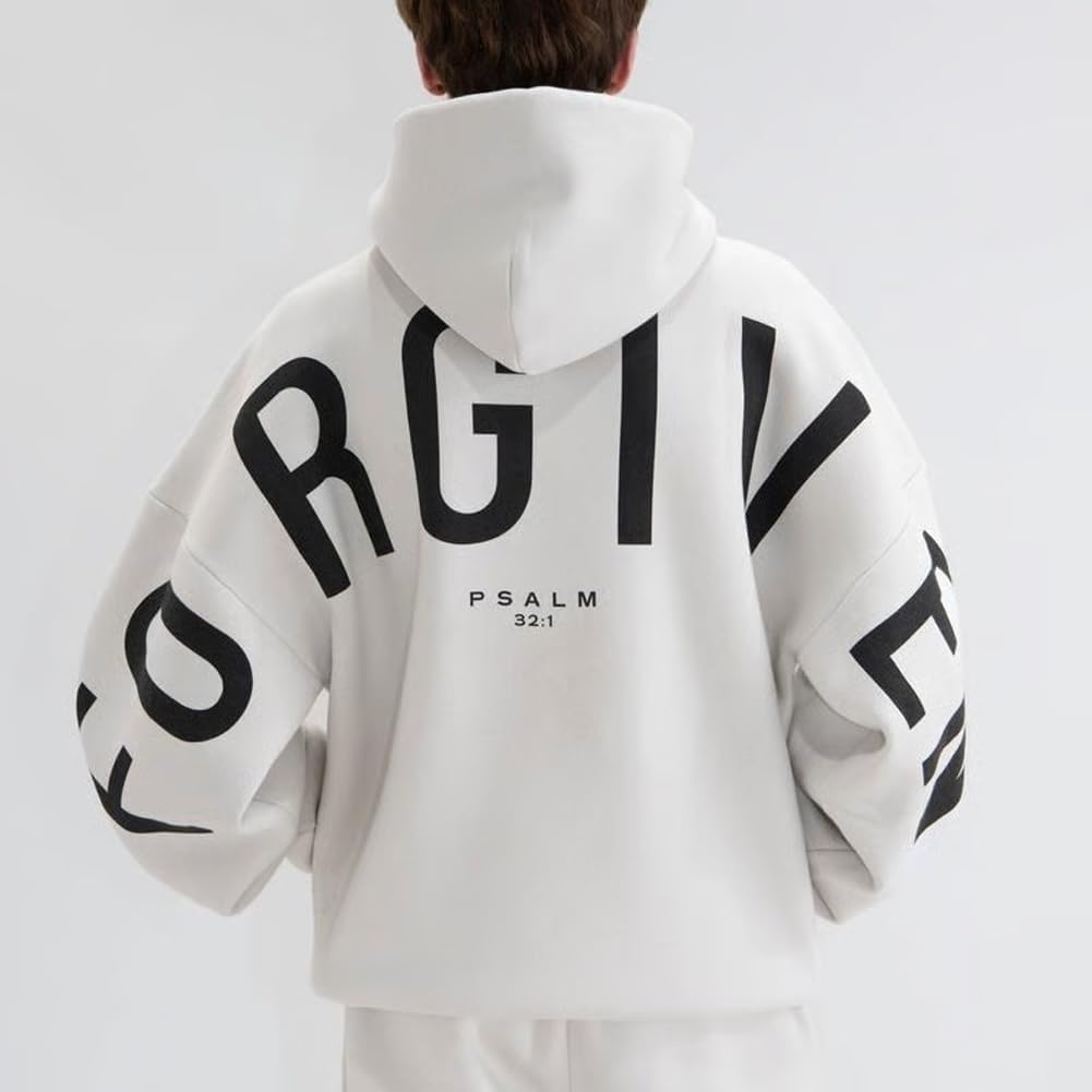 Oversized Christian Heavyweight Faith Sweatshirt for Men Hoodie Pullover Fashion Hoodies