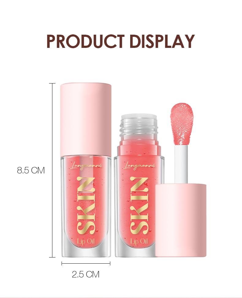 Strawberry Moisturizing Lip Oil – Non-Sticky Hydrating Gloss