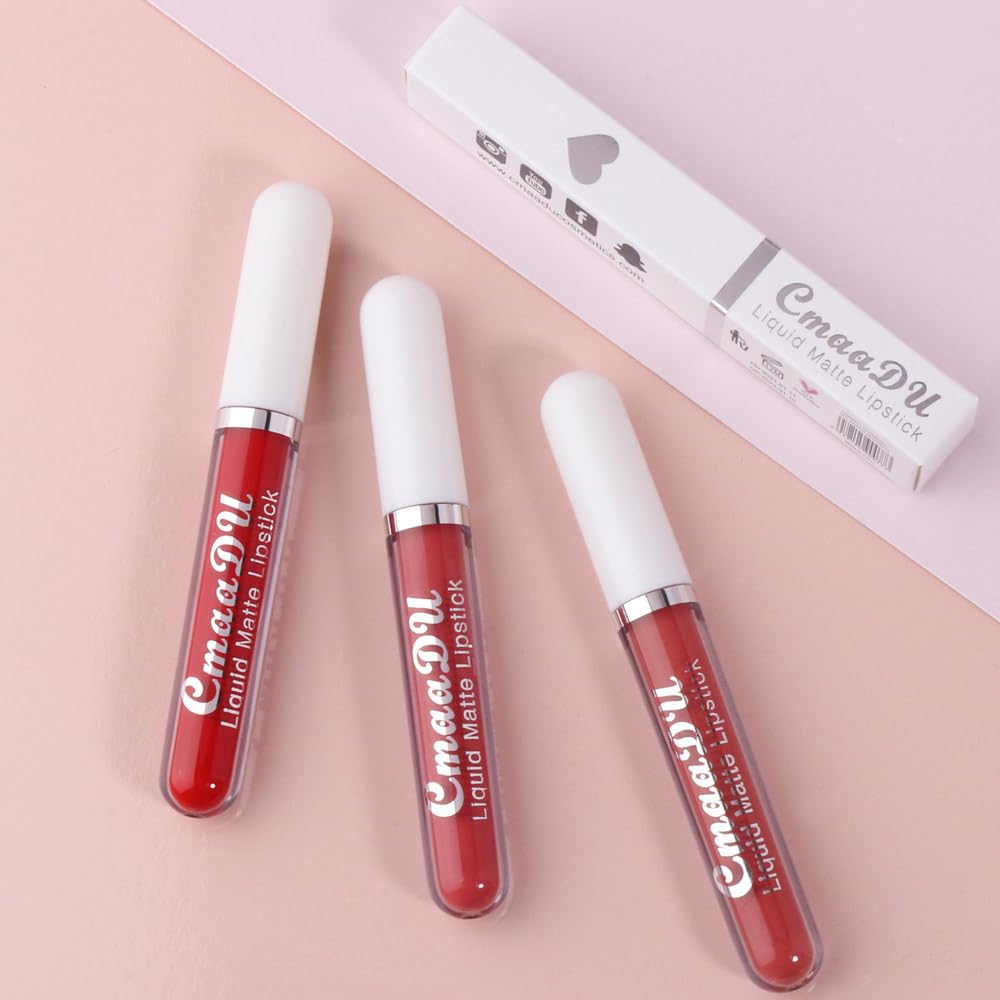 6-Pcs Matte Liquid Lipstick Set – Long-Lasting 24H