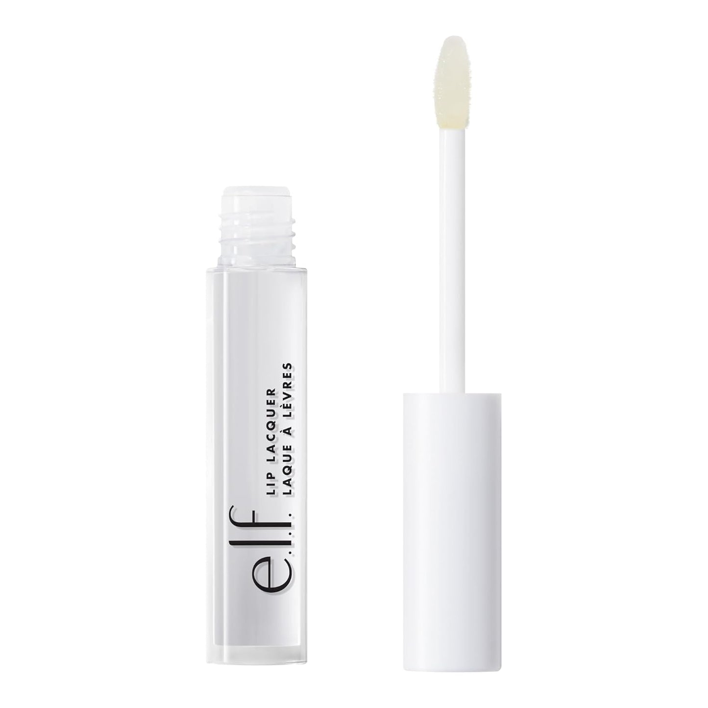 Lip Lacquer, Nourishing, Non-Sticky Ultra-Shine Lip Gloss With Sheer Color, Infused With Vitamins A & E, Vegan & Cruelty-Free, Clear