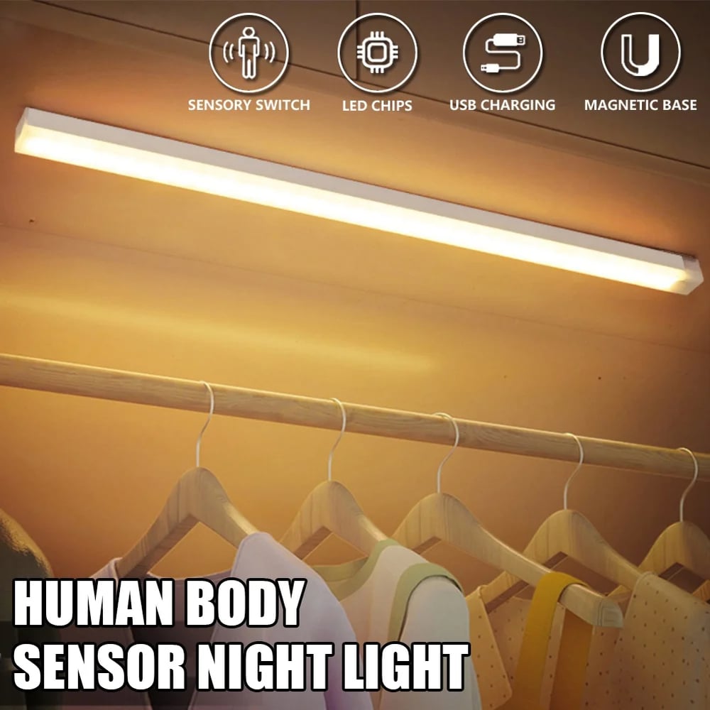 Punch-Free Smart Sensor Magnetic Rechargeable LED Lights