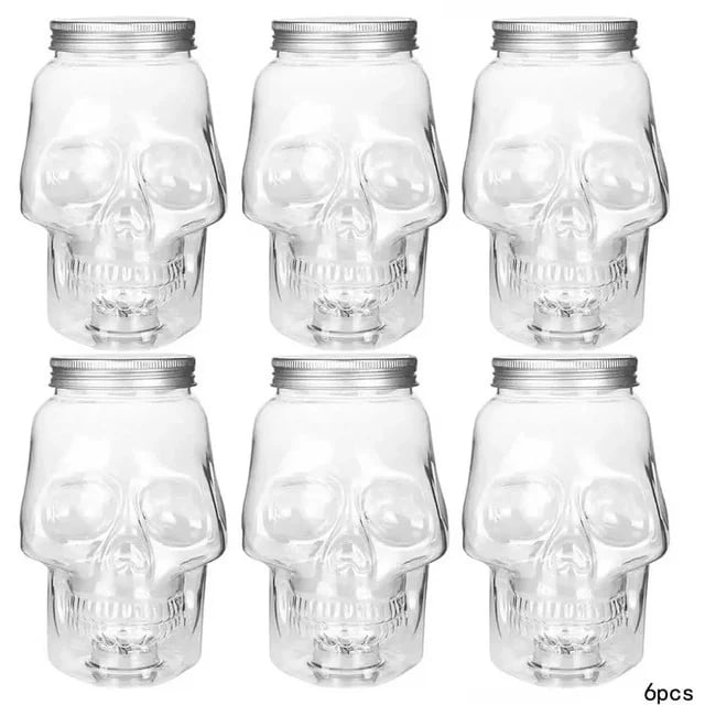 🫙6-Pack Skull Jars