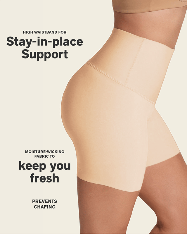 Stay-In-Place Tummy Control Seamless Shape Shorts