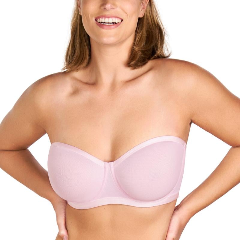 HSIA Bella Women's Strapless Minimizer Bandeau Bra 👙 | Convertible, Underwire, Unlined | Support for Large Bust