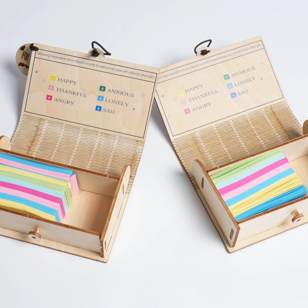 ✝️Handmade Wooden Bible Verses Box - Daily Bible Verses (🎁 A Reminder of God's Words💖)