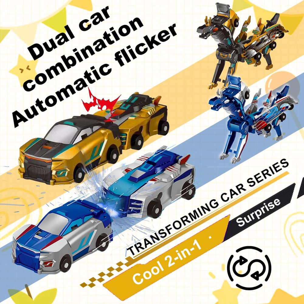 Collision Transforming Dinosaur Car Toy