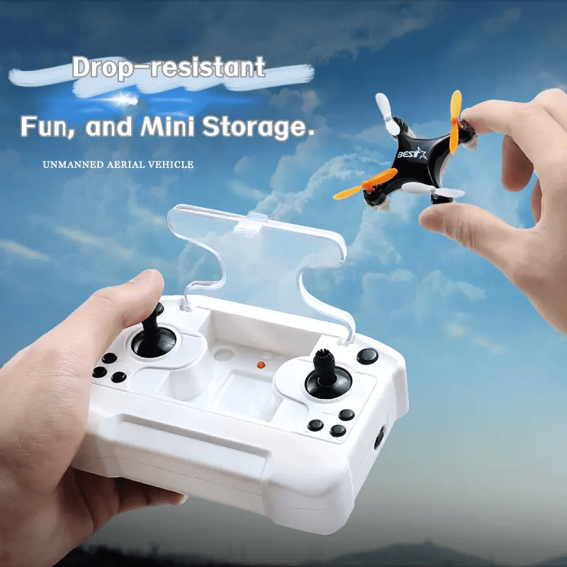 All-Ages Mini Drone with Easy Stunt Flights & 360° Tricks - Perfect Beginner-Friendly Flyer!