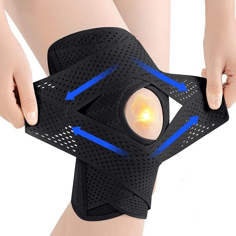 Plus Size Knee Brace for Knee Pain, Compression Knee Support with Air Mesh Fabric