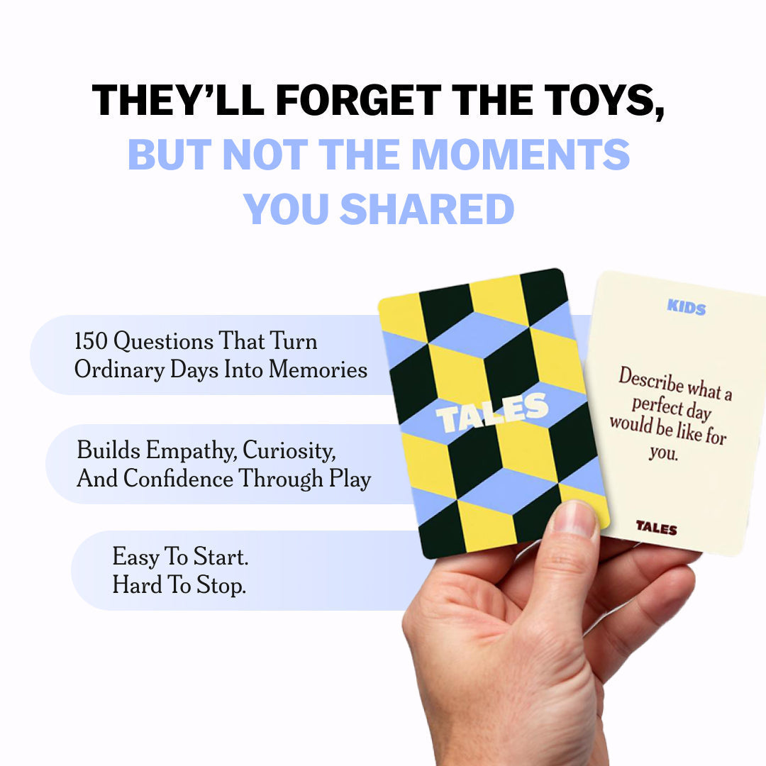 TALES Kids Edition – 150 Conversation Cards for Family Bonding, Learning & Fun Conversations