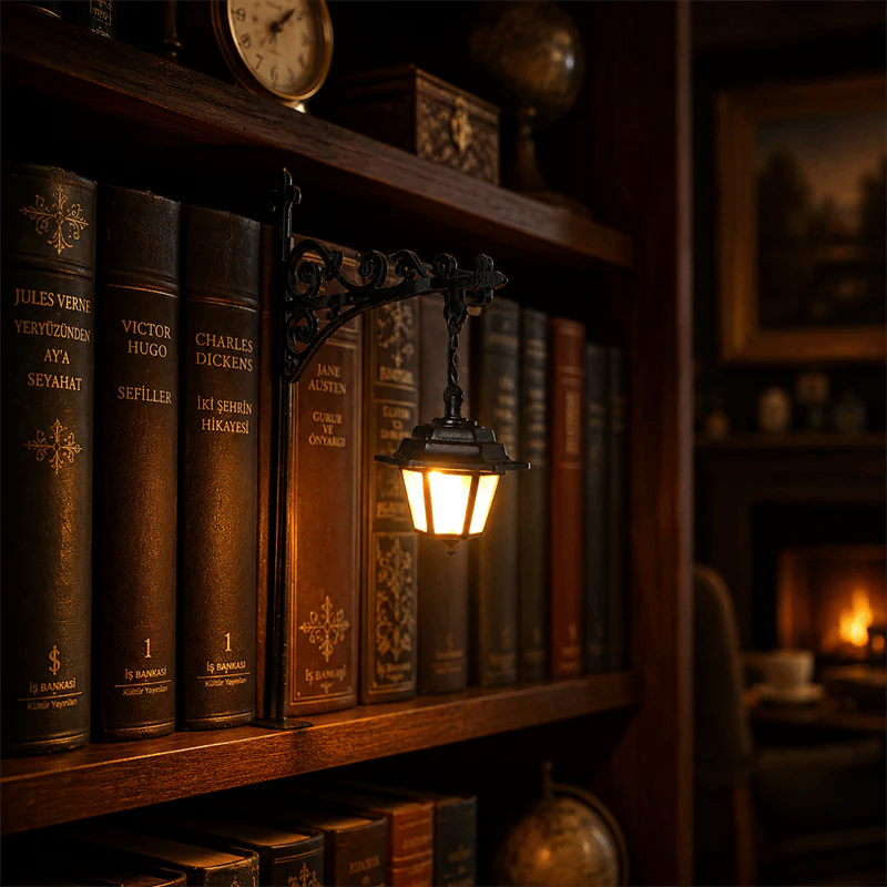 Library Lantern-Decorative Bookshelf Lighting
