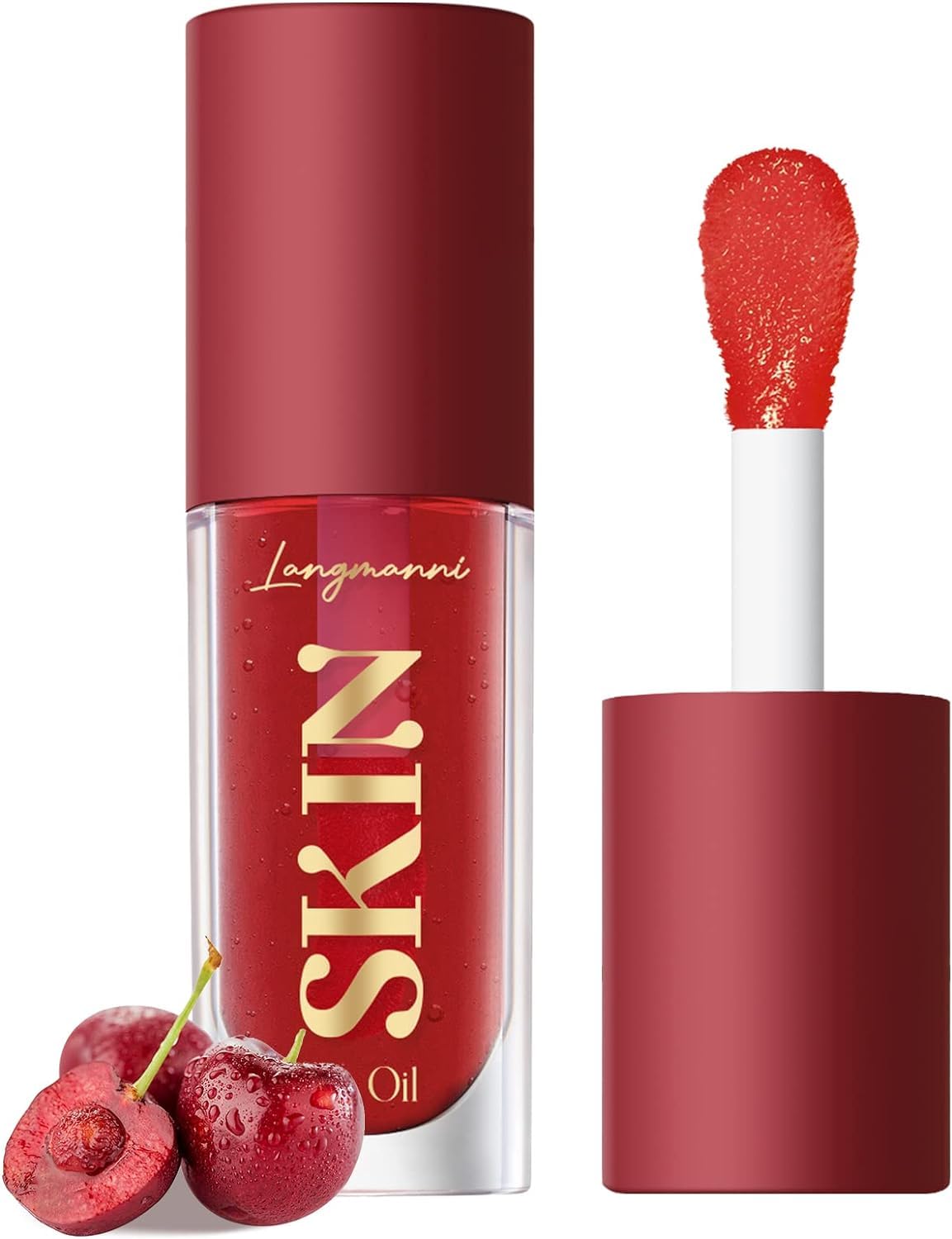 Strawberry Moisturizing Lip Oil – Non-Sticky Hydrating Gloss