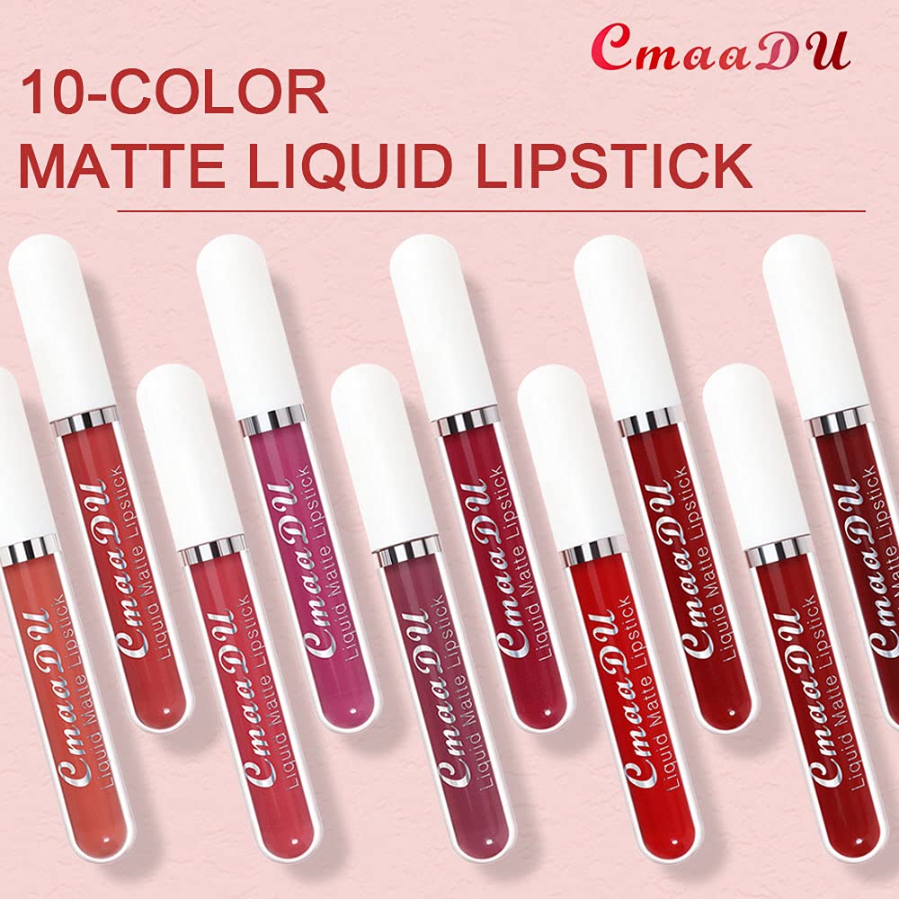 6-Pcs Matte Liquid Lipstick Set – Long-Lasting 24H