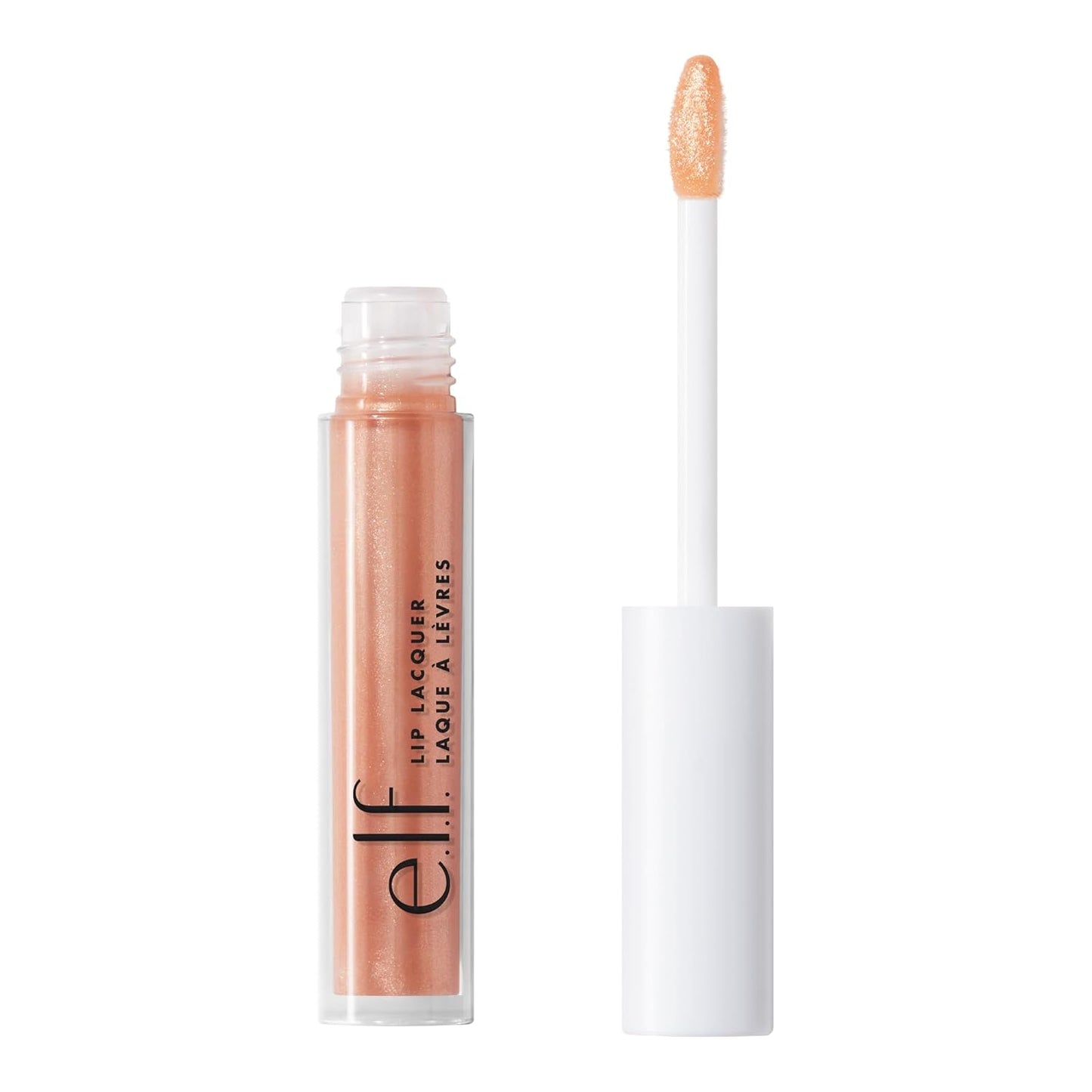 Lip Lacquer, Nourishing, Non-Sticky Ultra-Shine Lip Gloss With Sheer Color, Infused With Vitamins A & E, Vegan & Cruelty-Free, Clear