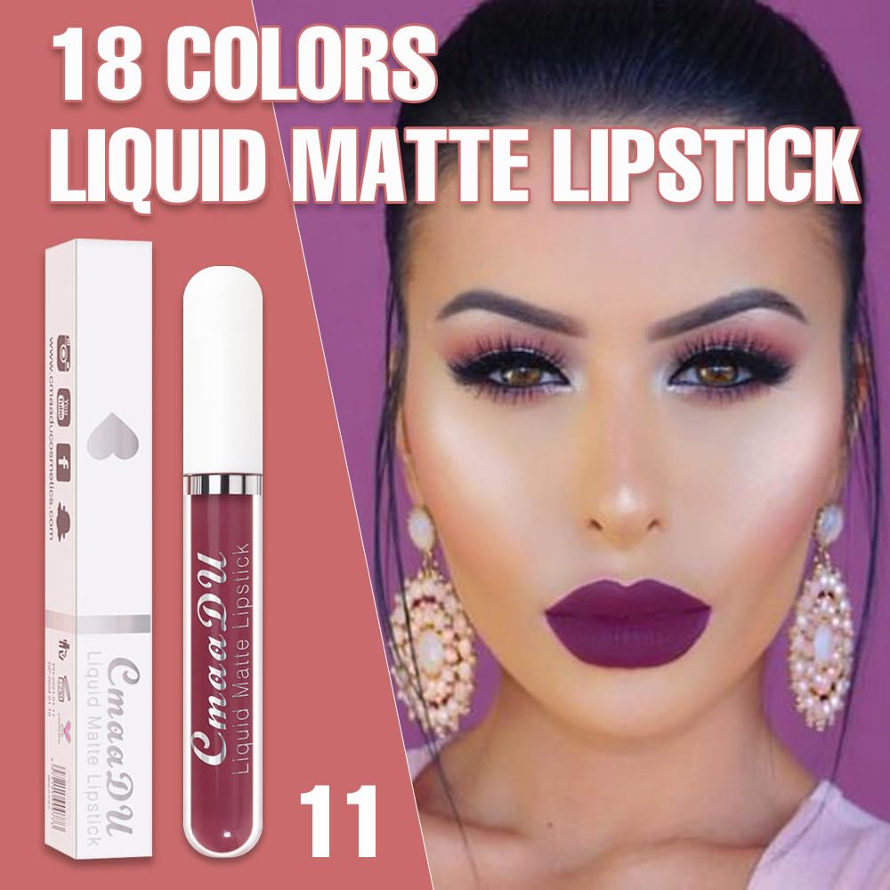 6-Pcs Matte Liquid Lipstick Set – Long-Lasting 24H