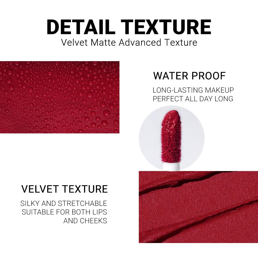 6-Pcs Matte Liquid Lipstick Set – Long-Lasting 24H