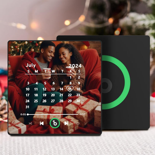 Personalized Music Fridge Magnet Custom Spotify Refrigerator Magnet with Photo Album & Can Play Songs Christmas Meaningful Gifts