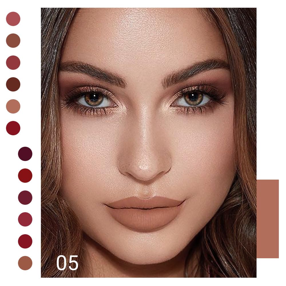 6-Pcs Matte Liquid Lipstick Set – Long-Lasting 24H