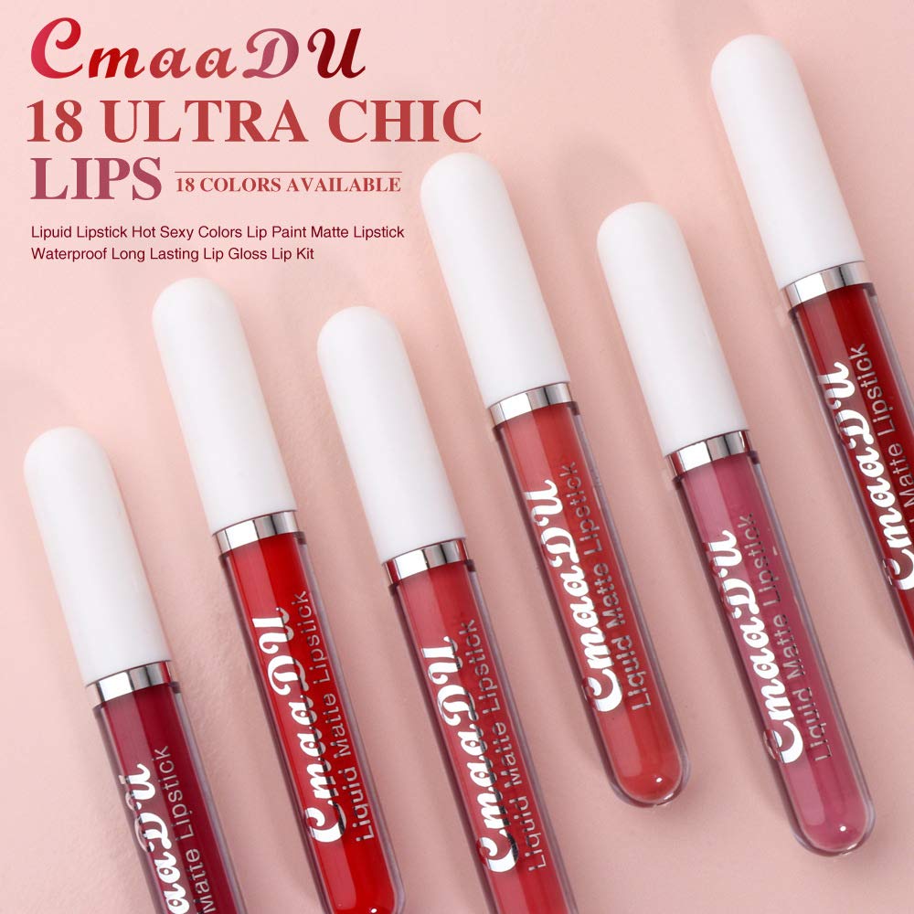 6-Pcs Matte Liquid Lipstick Set – Long-Lasting 24H