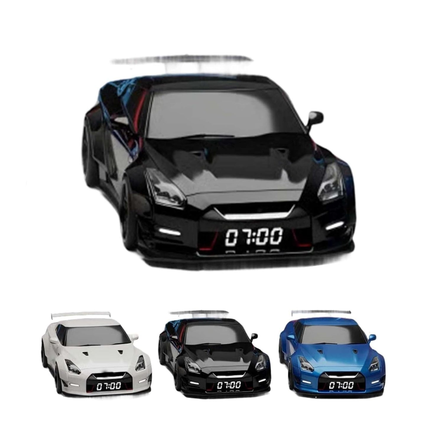 Hypercar Engine Alarm Clock with Realistic Light & Sound Effects Sport Car Décor