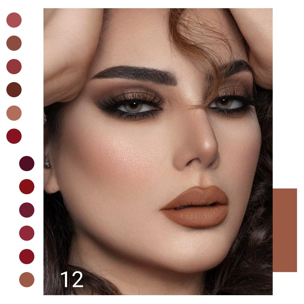 6-Pcs Matte Liquid Lipstick Set – Long-Lasting 24H