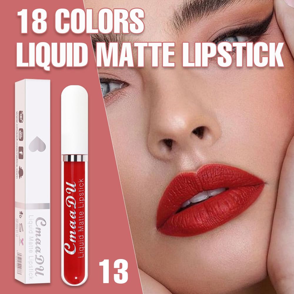 6-Pcs Matte Liquid Lipstick Set – Long-Lasting 24H