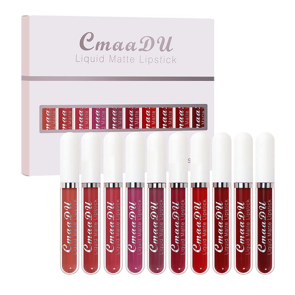 6-Pcs Matte Liquid Lipstick Set – Long-Lasting 24H