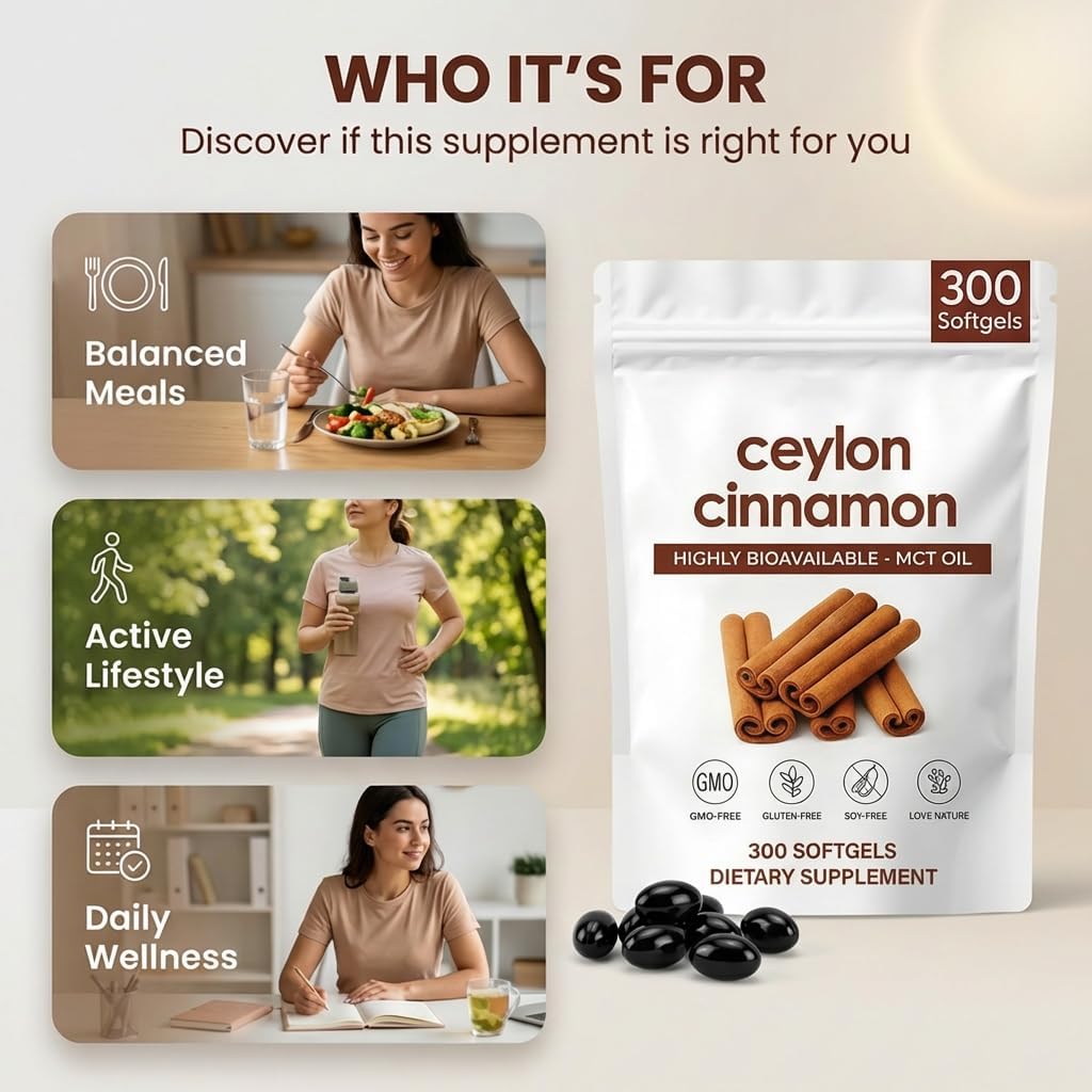 Ceylon Cinnamon Softgels, Ceylon Cinnamon Soft Gels 7200mg