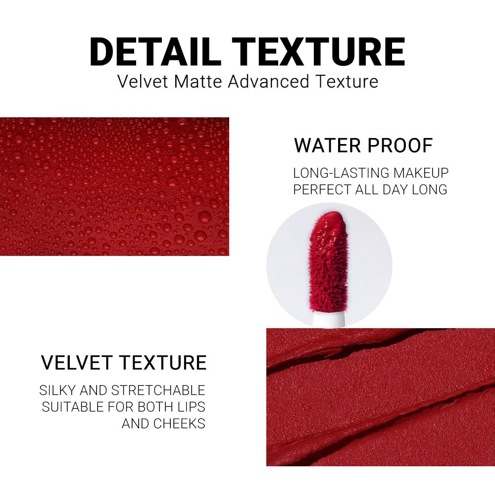 6-Pcs Matte Liquid Lipstick Set – Long-Lasting 24H