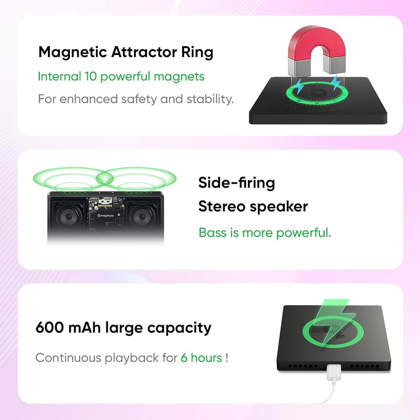 Personalized Music Fridge Magnet Custom Spotify Refrigerator Magnet with Photo Album & Can Play Songs Christmas Meaningful Gifts