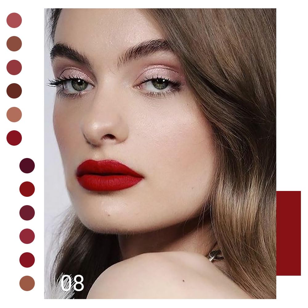 6-Pcs Matte Liquid Lipstick Set – Long-Lasting 24H