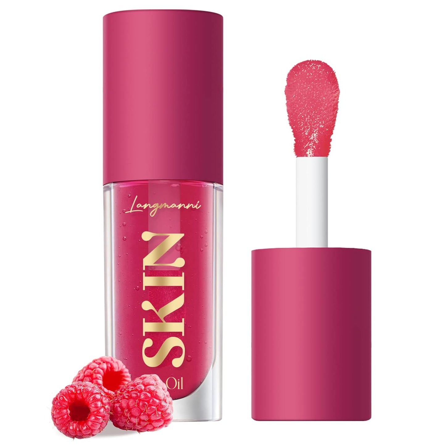 Strawberry Moisturizing Lip Oil – Non-Sticky Hydrating Gloss