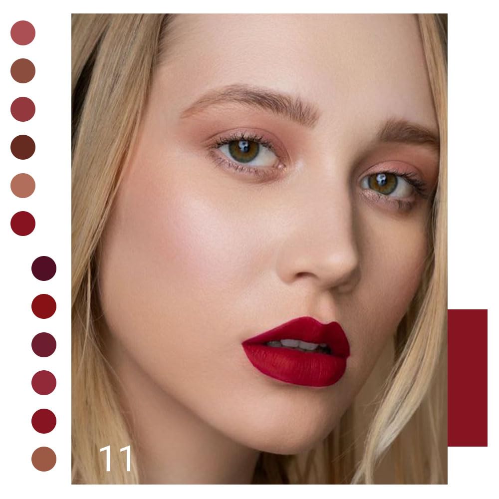 6-Pcs Matte Liquid Lipstick Set – Long-Lasting 24H