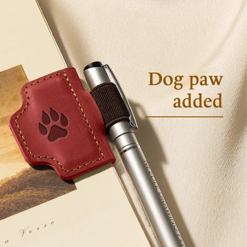 Personalized Magnetic Leather Pen Holder Bookmark