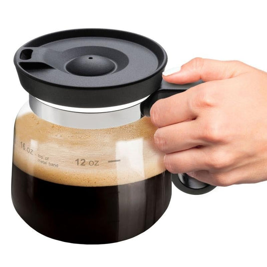 16 Oz Glass Coffee Mug – Coffee Pot Style