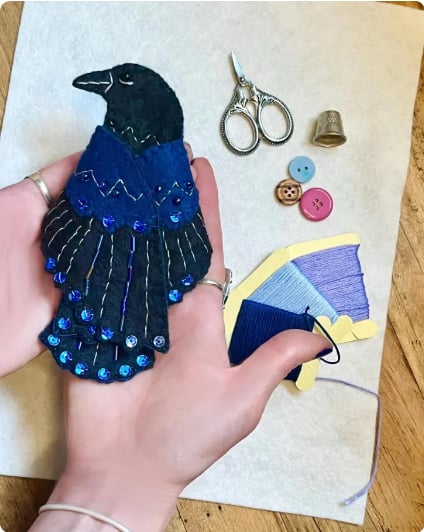 Raven’s Keepsake – Guardian of Stitches”