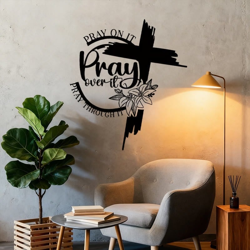 Jesus & Cross Design Wall Art (12 x 9 inches)