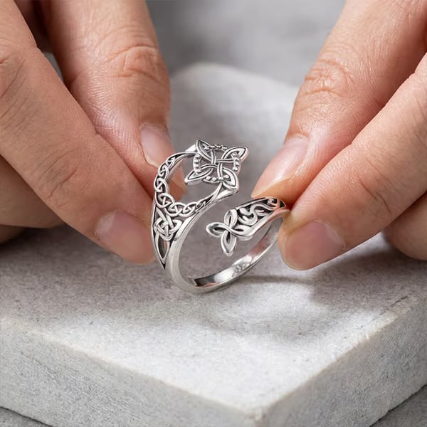 🧡Celtic Knot Open Ring✨